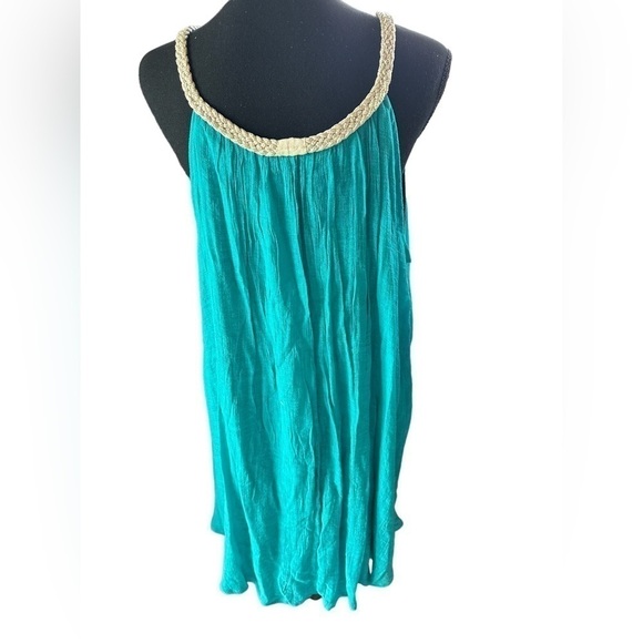 NWOT Indigo soul turquoise tank top. Size 2XL - Picture 2 of 9